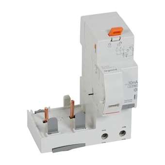 Bloc diff adaptable à vis DX³ pour disj 1,5 mod/pôle 2P 230-400V~ 63A typeF 30mA|Legrand-LEG410576