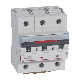 Disjoncteur DX³ 36kA arrivée haute/départ bas vis 3P 16A - courbe C - 4,5 mod|Legrand-LEG410021