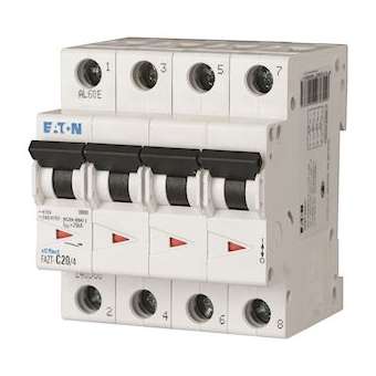 Disjoncteur FAZT cbe C 4P 6A|Eaton industries-EONFAZT-C6-4