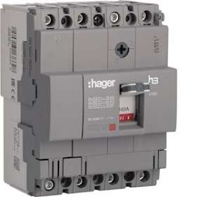 Disjoncteur boîtier moulé x160 4P 18kA 160A fixe|Hager-HAGHDA161L