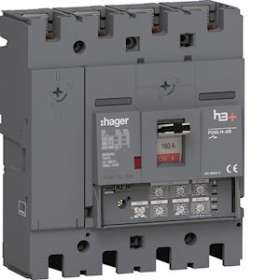 Disjoncteur Boitier Moulé h3+ P250 LSI AB 4P4D N0-50-100% 160A 25kA FTC|Hager-HAGHHT161JA