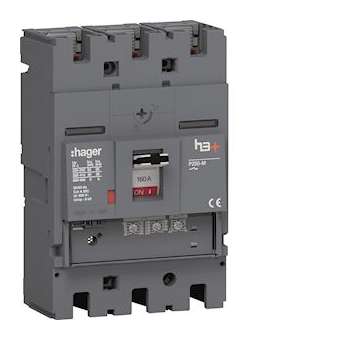 Disjoncteur Boitier Moulé h3+ P250 LSNI 3P3D 160A 50kA FTC|Hager-HAGHMT160GR
