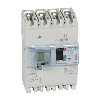Disjoncteur magnétothermique différentiel DPX³160 Icu 50kA 400V~ - 4P - 100A|Legrand-LEG420155