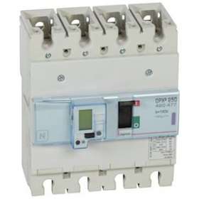 Disjoncteur électronique avec unité de mesure DPX³250 Icu 50kA 400V~ - 4P - 160A|Legrand-LEG420477
