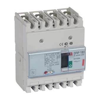 Disjoncteur magnétothermique DPX³160 pouvoir de coupure 36kA 400V~ - 4P - 100A|Legrand-LEG420095