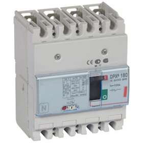 Disjoncteur magnétothermique DPX³160 pouvoir de coupure 36kA 400V~ - 4P - 100A|Legrand-LEG420095