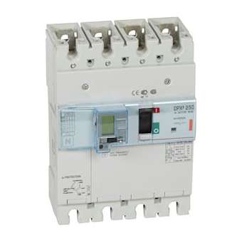 Disjoncteur électronique différentiel DPX³250 - 36kA 400V~ - 4P - 250A|Legrand-LEG420359