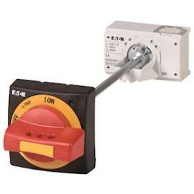 Poignée rotative à commande rompue, rouge-jaune pour arrêt d'urgence, taille 2|Eaton industries-EONNZM2-XTVDVR