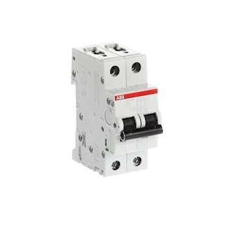 Disjoncteur S202M 2P 1A Courbe D Raccordement à vis - 15KA (2Modules)|ABB-ABB354252