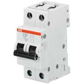 Disjoncteur S202M 2P 4A Courbe D Raccordement à vis - 15KA (2Modules)|ABB-ABB354257