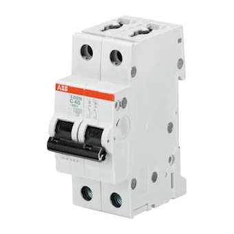 Disjoncteur S202M 2P 3A Courbe Z Raccordement à vis - 15KA (2Modules)|ABB-ABB355206