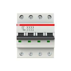 Disjoncteur S204P 4P 10A Courbe D Raccordement à vis - 25KA (4Modules)|ABB-ABB356461