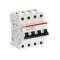 Disjoncteur S204P 4P 1A Courbe C Raccordement à vis - 25KA (4Modules)