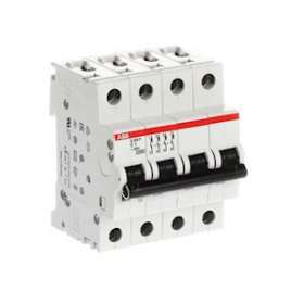 Disjoncteur S204P 4P 1A Courbe C Raccordement à vis - 25KA (4Modules)|ABB-ABB356427