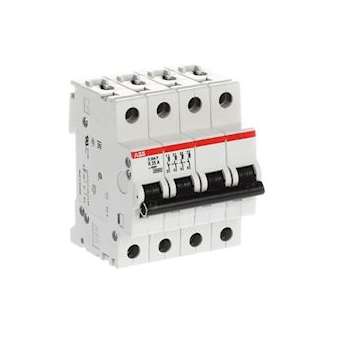 Disjoncteur S204P 4P 25A Courbe K Raccordement à vis - 25KA (4Modules)|ABB-ABB356490