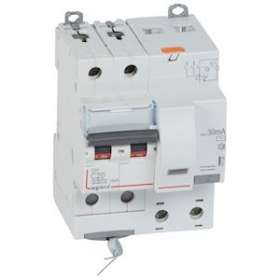 Disjoncteur diff DX³ 6000 -vis-2P-230/400V~-20A -typeAC -30mA- courbe C - 4 mod|Legrand-LEG411159