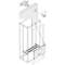 Kit Vert. E2.2 3/4P Debro Chariot Int. H600mm L600mm