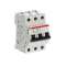 Disjoncteur S203P 3P 6A Courbe C Raccordement à vis - 25KA (3Modules)