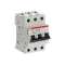 Disjoncteur S203P 3P 4A Courbe C Raccordement à vis - 25KA (3Modules)