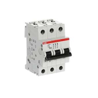 Disjoncteur S203P 3P 2A Courbe C Raccordement à vis - 25KA (3Modules)|ABB-ABB356329
