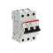 Disjoncteur S203P 3P 2A Courbe C Raccordement à vis - 25KA (3Modules)|ABB-ABB356329