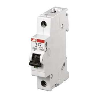 Disjoncteur S201P 1P 4A Courbe D Raccordement à vis - 25KA (1Module)|ABB-ABB356157