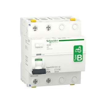 Acti9 iID - interrupteur différentiel - 2P - 25A - 30mA - type B - EV - 230V|Schneider Electric-SCHA9Z51225