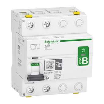 Acti9 iID - interrupteur différentiel - 2P - 25A - 300mA - type B - SI - 400V|Schneider Electric-SCHA9Z64225