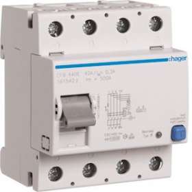 Interrupteur différentiel 4P 40A 300mA type B SK|Hager-HAGCFB440E