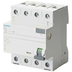 Inter.diff 4P, type A, In: 80 A, 300 mA, Un AC: 400 V, Neutre à|Siemens Industries et Infrastructures-SIE5SV3647-6KL