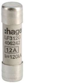 Cartouche fusible industrielle 10x38 gG 12A|Hager-HAGLF312G