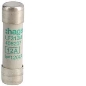 Cartouche fusible industrielle 10x38 aM 12A|Hager-HAGLF312M