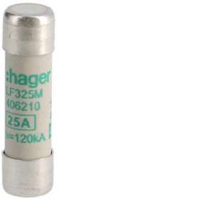 Cartouche fusible industrielle 10x38 aM 25A|Hager-HAGLF325M