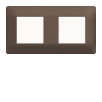 Plaque 2 postes essensya Terra|Hager-HAGWE572