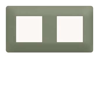 Plaque 2 postes essensya Botanic|Hager-HAGWE542