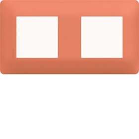 Plaque 2 postes essensya Coral|Hager-HAGWE552