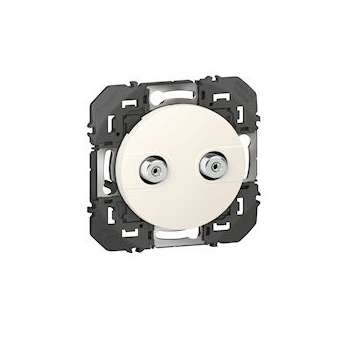 Prise réseau câblé AFORM typeF dooxie à étoile blindée finition blanc|Legrand-LEG600357