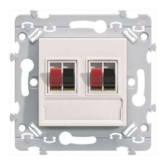 Essensya Prise haut parleur double|Hager-HAGWE291