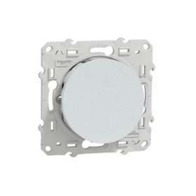 Odace, inter lumineux Blanc Recyclé 10 A à vis LED orange 1,5 mA local/temoin|Schneider Electric-SCHS510263