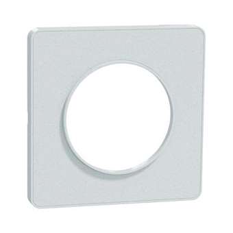 Odace Touch - plaque de finition 1 poste - Blanc Recyclé|Schneider Electric-SCHS510802