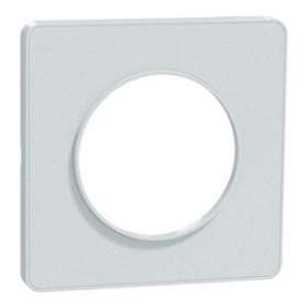 Odace Touch - plaque de finition 1 poste - Blanc Recyclé|Schneider Electric-SCHS510802