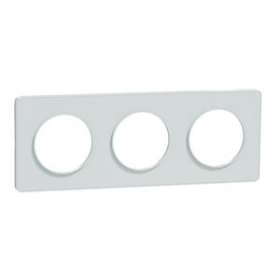 Odace Touch, plaque Blanc Recyclé 3 postes horiz. ou vert. entraxe 71mm|Schneider Electric-SCHS510806