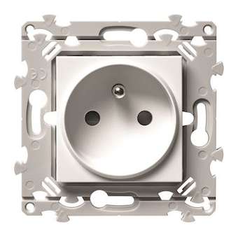 Prise 2P+T essensya spéciale rénovation Pure|Hager-HAGWE104