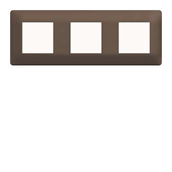 Plaque 3 postes essensya Terra|Hager-HAGWE573