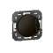 Poussoir simple avec voyant lumineux dooxie 6A 250V~ finition noir - sachet