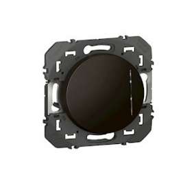 Poussoir simple avec voyant lumineux dooxie 6A 250V~ finition noir - sachet|Legrand-LEG095267
