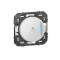 Poussoir simple à voyant lumineux marquage cadenas dooxie 6A 250V~ blanc
