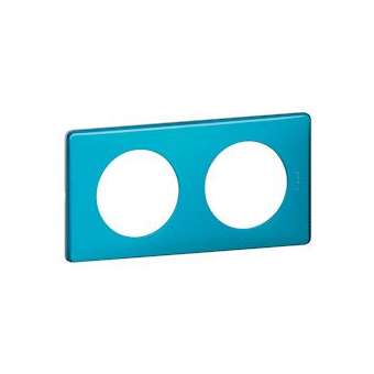 Plaque Céliane - Métal Blue Snake - 2 postes|Legrand-LEG098876