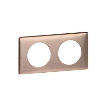 Plaque Céliane - Métal Copper - 2 postes|Legrand-LEG098874