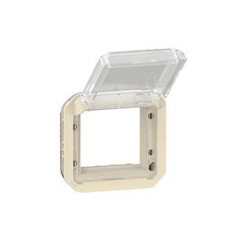 Adaptateur Plexo à volet transparent pour Mosaic - composable sable|Legrand-LEG069838L